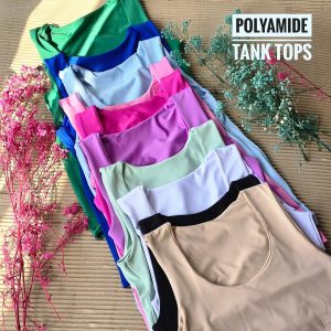 Basics: Polyamide Tank Tops: Colorful Basics ( Small to XL)