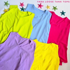 A.Basics: Yara Loose Tank Tops