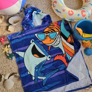 U. Poncho Towel: Tiger Shark