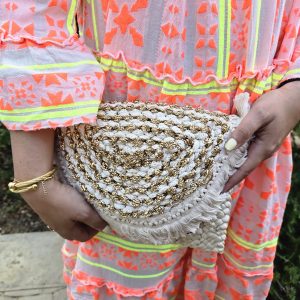 Clutch: MACRAME glitter