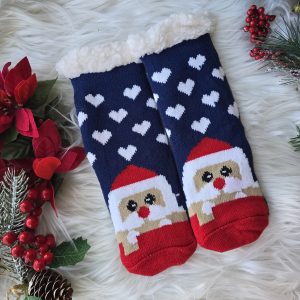 Holiday Kids Slippers: Happy Santa