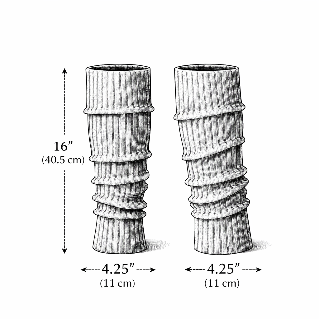 A. LEG Warmers: Ribbed - Image 2
