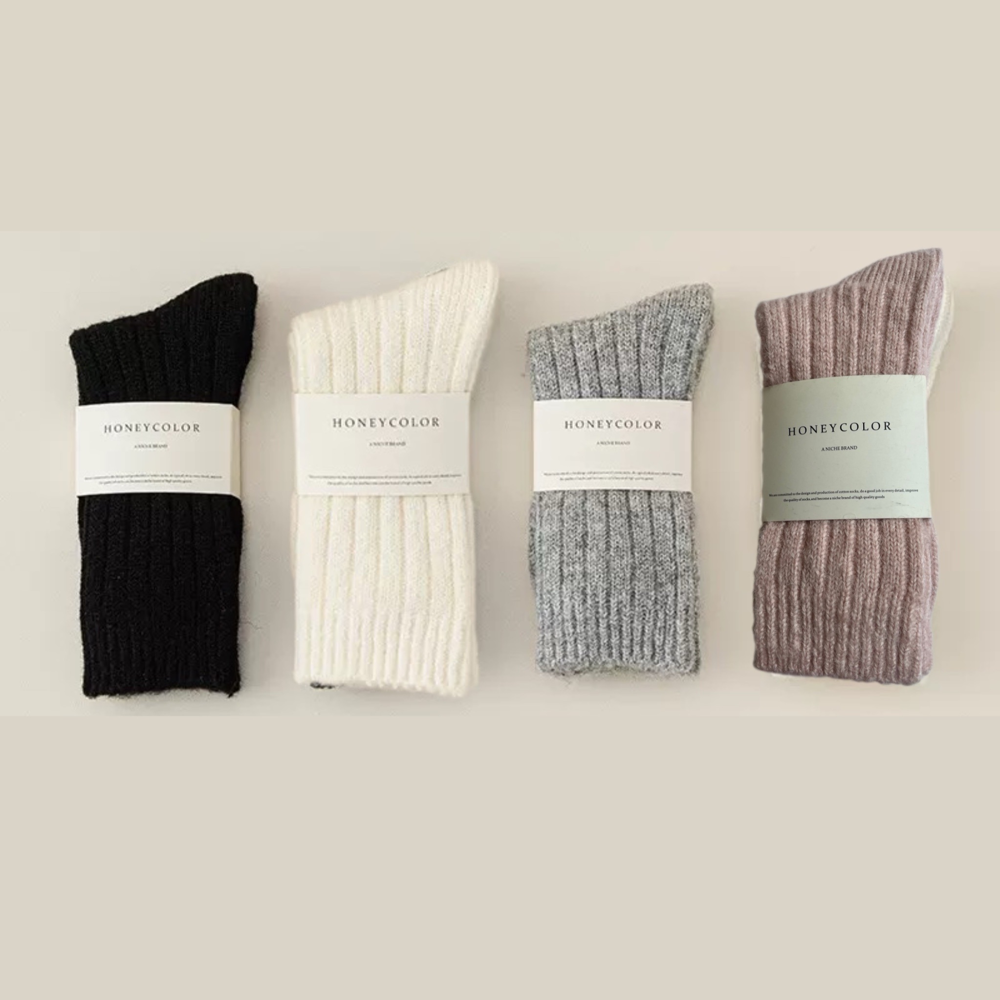 Cozy Knit Ribbed Socks - Image 2