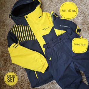 Kids Ski Set: Vibrant Yellow - 6-7 years