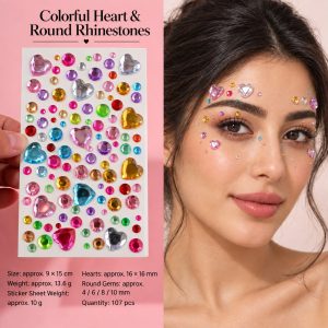 Beadazzle Sheets : Hearts & Round