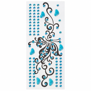 Tattoo Beadazzle: Blue butterflies