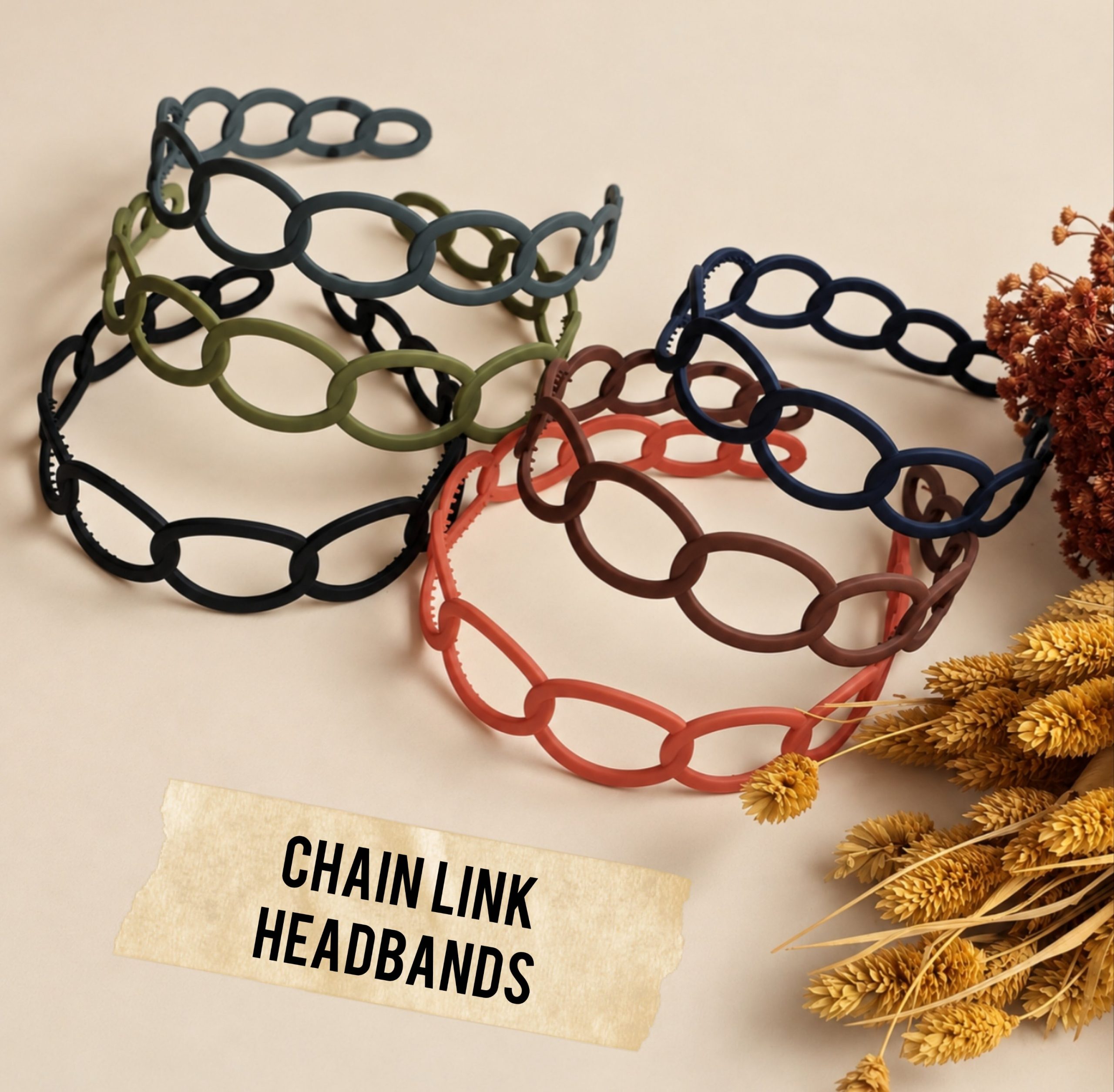 A A. Chain Link Headbands